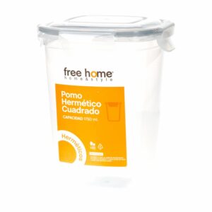 Pomo Hermético Cuadrado FREE HOME 1750 Ml
