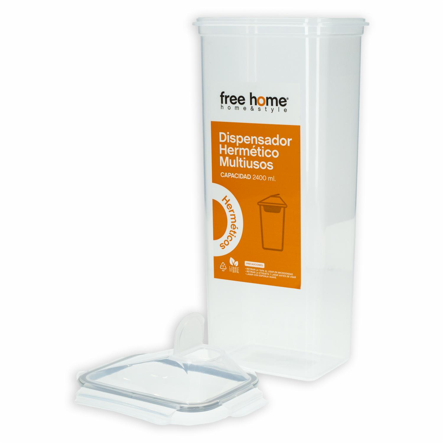 Repostero Dispensador Hermético Multiusos FREE HOME 2400 Ml - Imagen 2