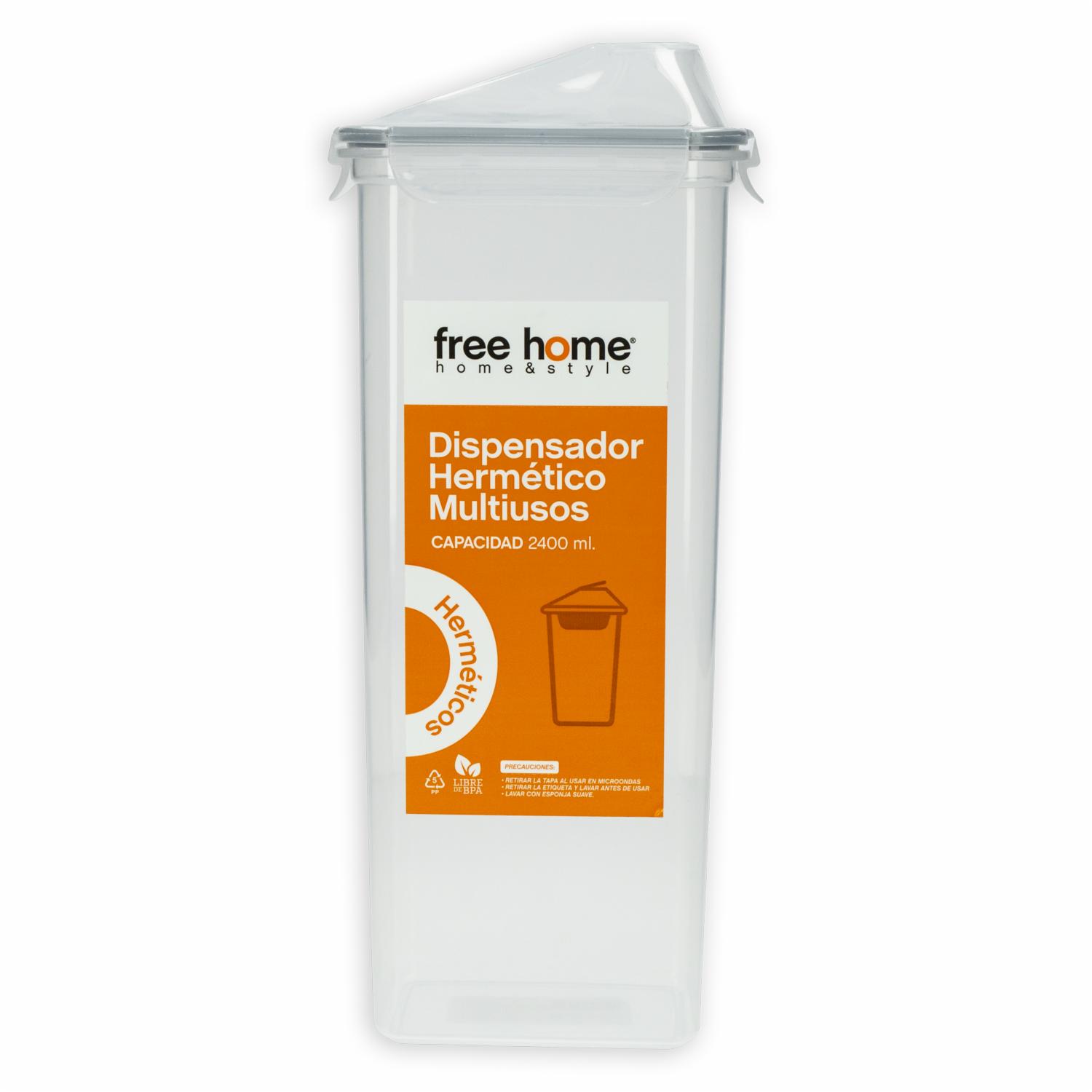 Repostero Dispensador Hermético Multiusos FREE HOME 2400 Ml - Imagen 3