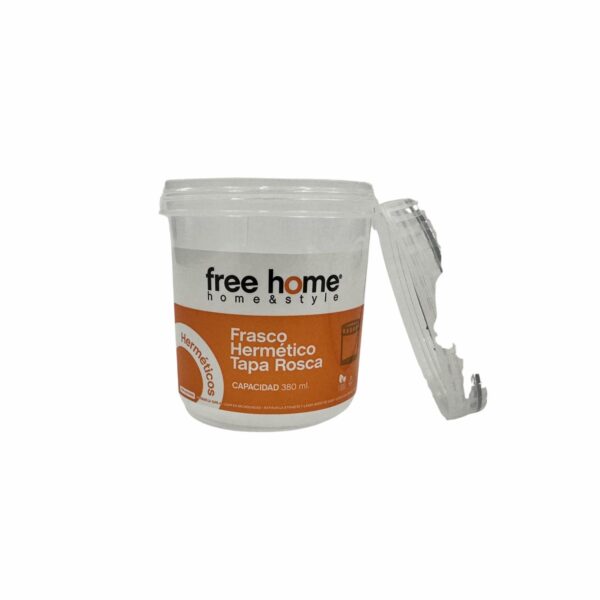 Frasco Hermético Con Tapa Rosca FREE HOME 380 Ml - Imagen 3