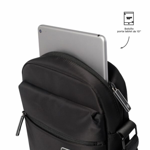 Bolso Negro Modelo Rtg Para Caballero TOTTO - Imagen 4