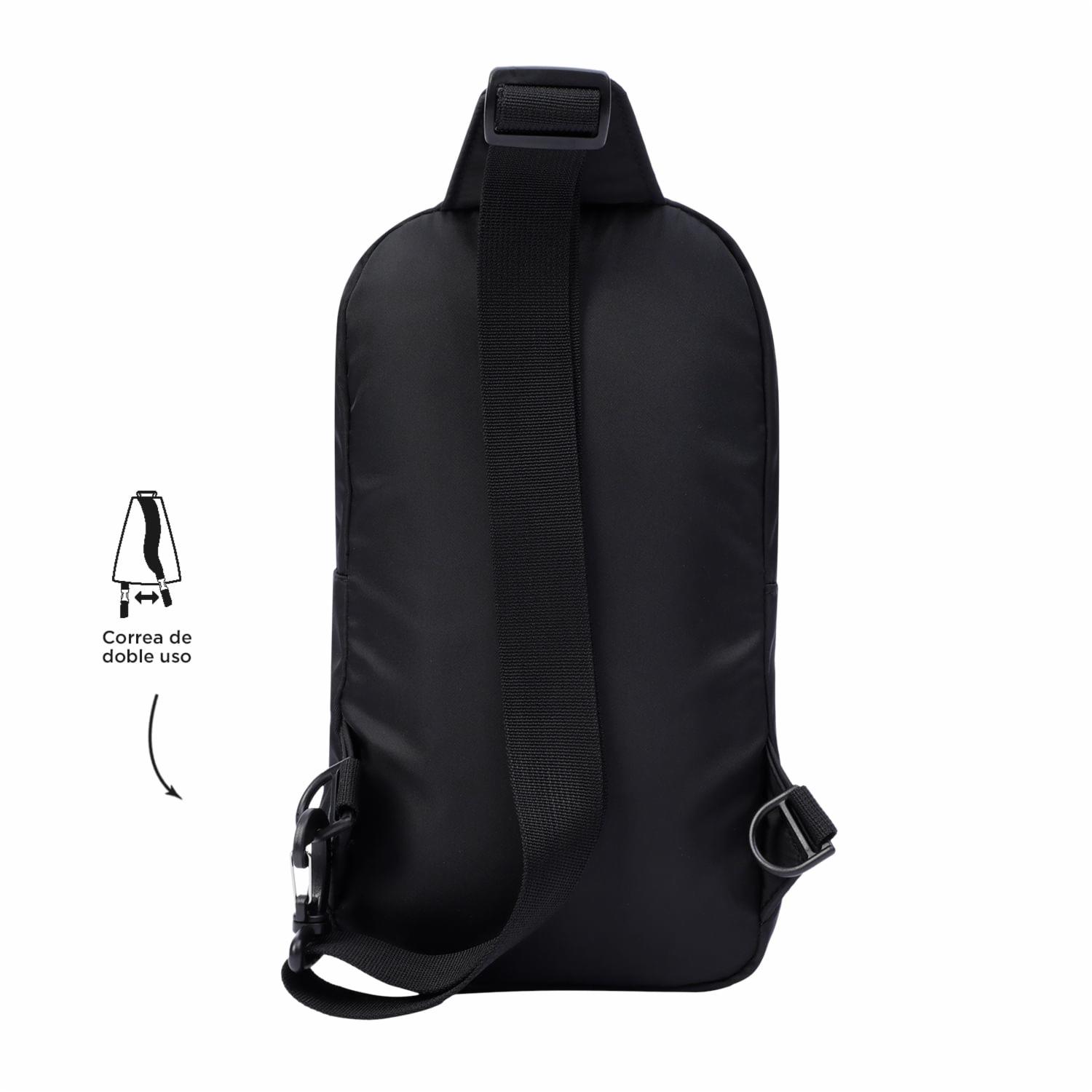 Bolso Negro Modelo Crossover Tracer Para Caballero TOTTO Pequeña - Imagen 6