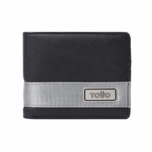 Billetera Negra Modelo Vlideri Para Caballero TOTTO Mediana