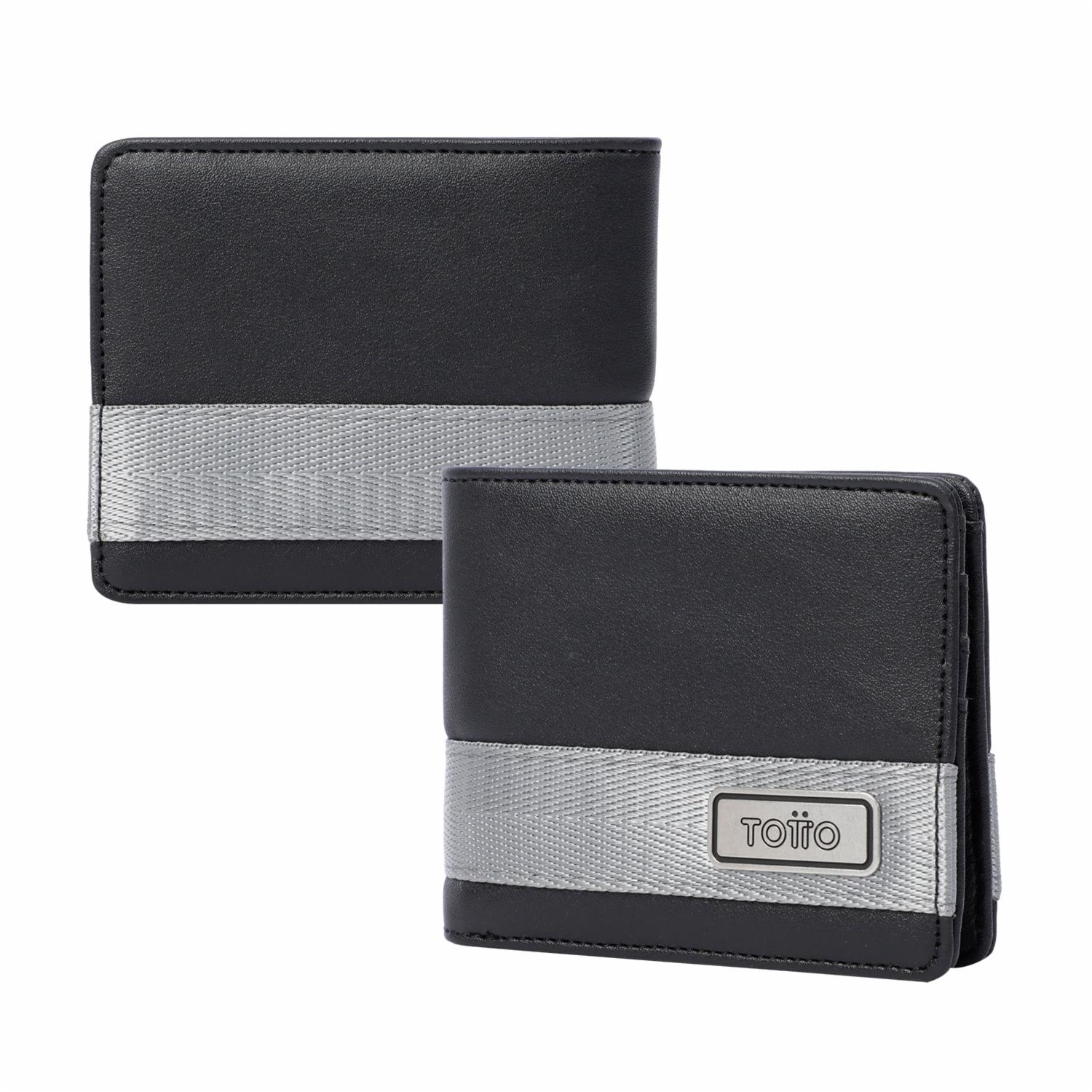 Billetera Negra Modelo Vlideri Para Caballero TOTTO Mediana - Imagen 4