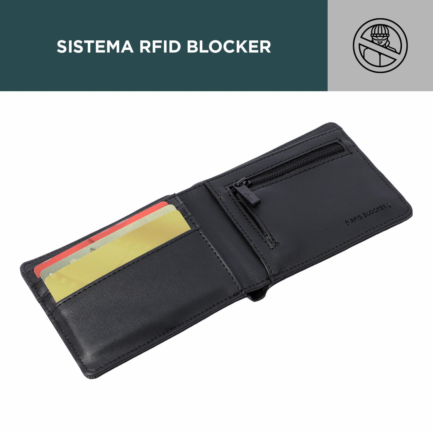 Billetera Negra Modelo Vlideri Para Caballero TOTTO Mediana - Imagen 5