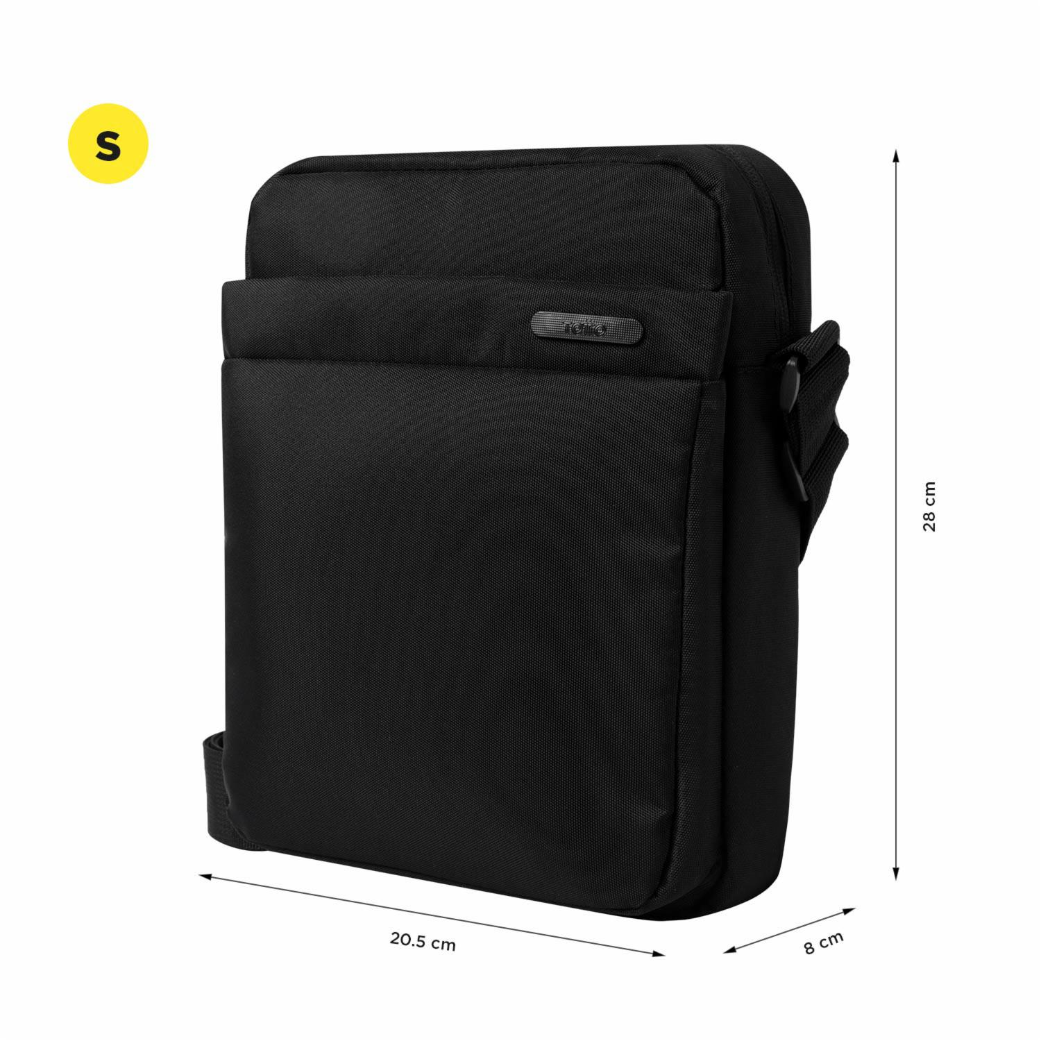 Bolso Negro Modelo Wyvi Para Caballero TOTTO Pequeña - Imagen 4