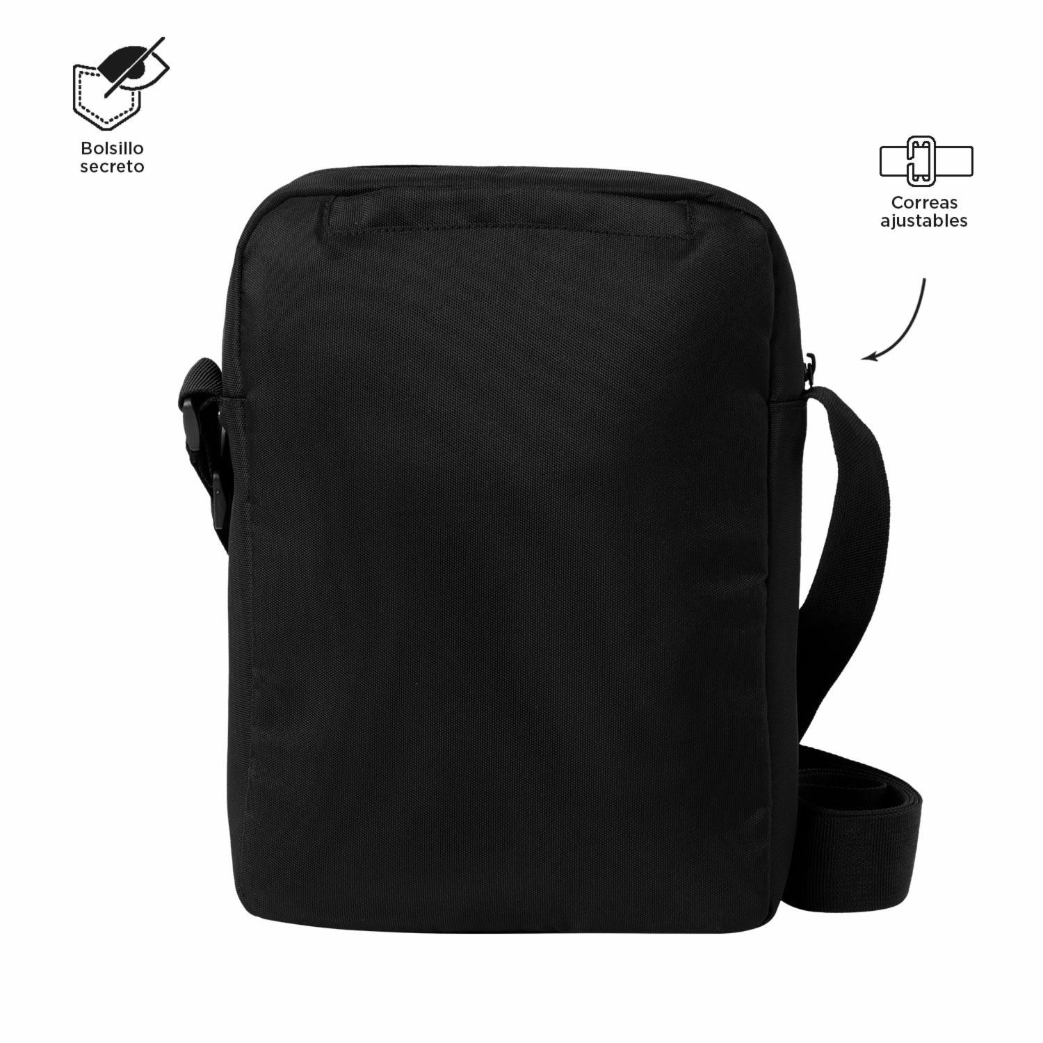 Bolso Negro Modelo Wyvi Para Caballero TOTTO Pequeña - Imagen 5