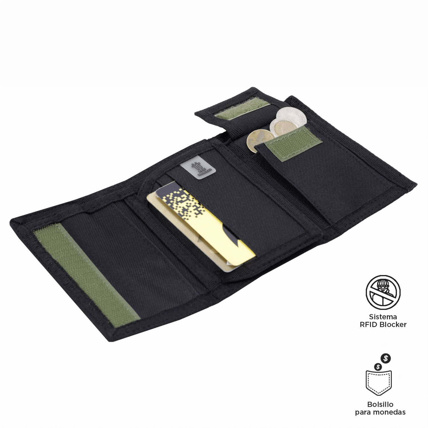 Billetera Negra Modelo Quincly Para Caballero TOTTO