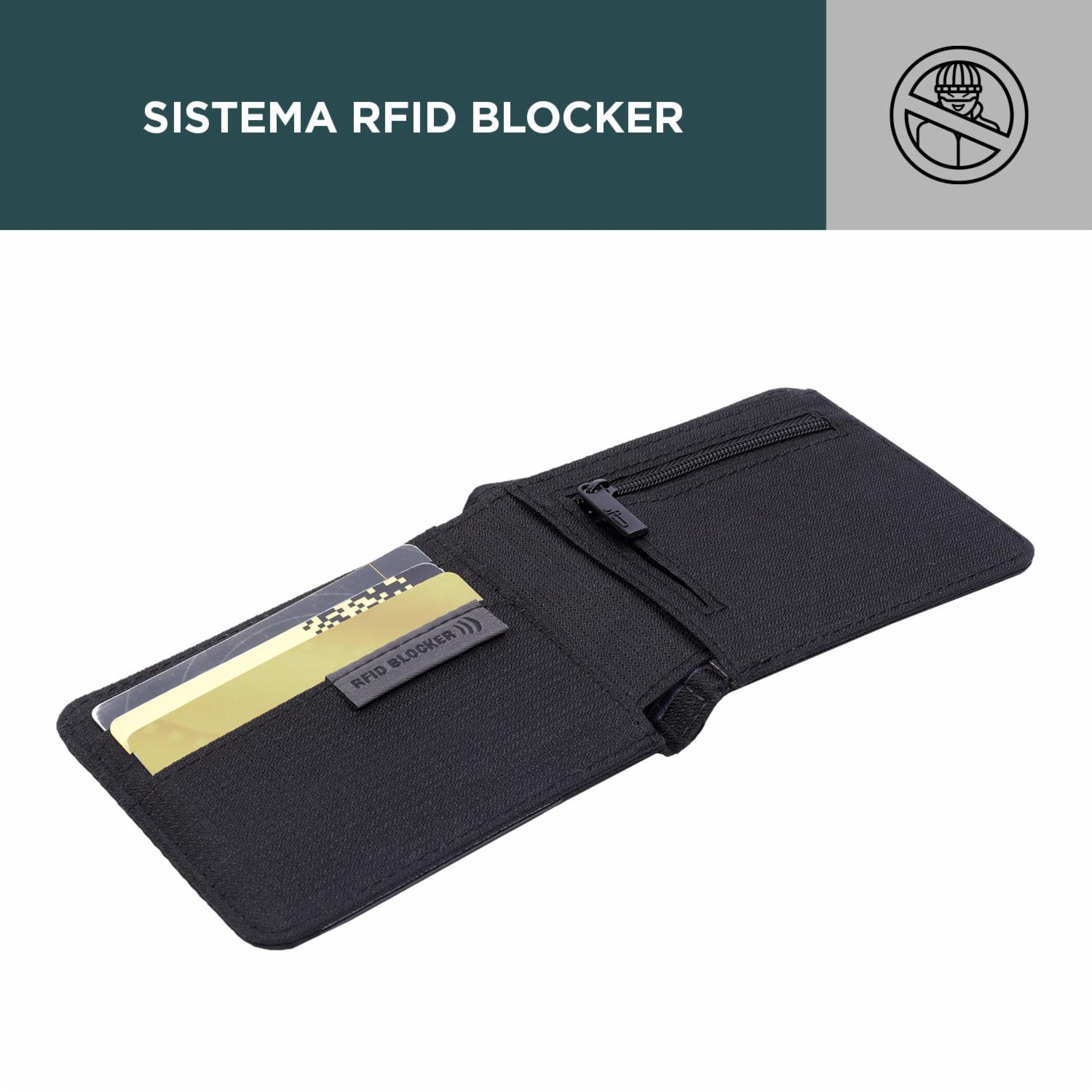 Billetera Negra Modelo Falangero Para Caballero TOTTO Mediana - Imagen 6