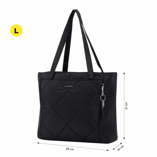 Bolso Negro Modelo Arlet Para Dama TOTTO Grande - Imagen 4