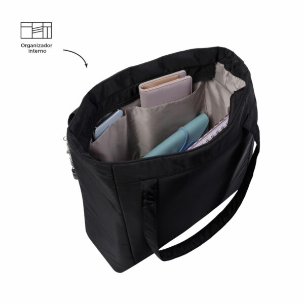Bolso Negro Modelo Arlet Para Dama TOTTO Grande - Imagen 6