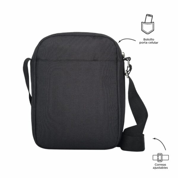 Bolso Para Tablet Negro Modelo Alvear Para Caballero TOTTO Pequeña - Imagen 2