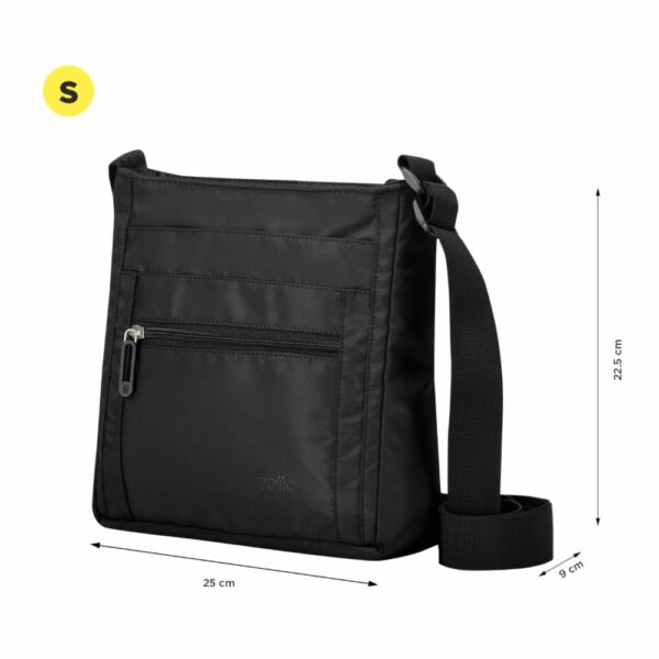 Bolso Negro Modelo Supiori Para Dama TOTTO Pequeña - Imagen 4