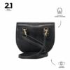 Bolso Negro Modelo Lolla Para Dama TOTTO Pequeña - Imagen 2