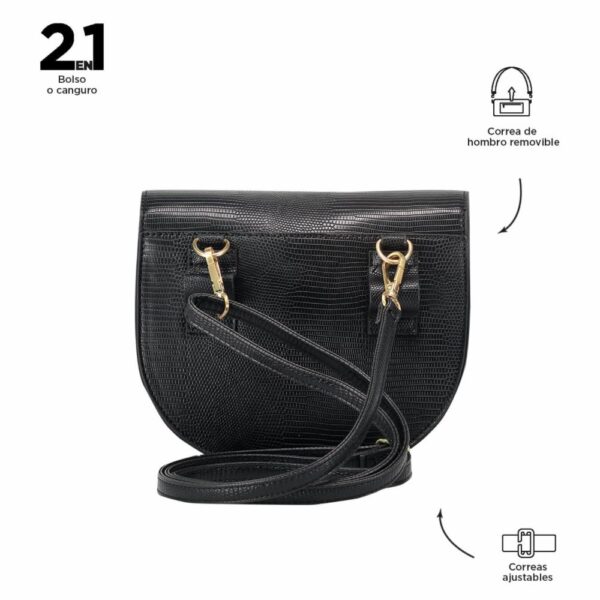 Bolso Negro Modelo Lolla Para Dama TOTTO Pequeña - Imagen 2