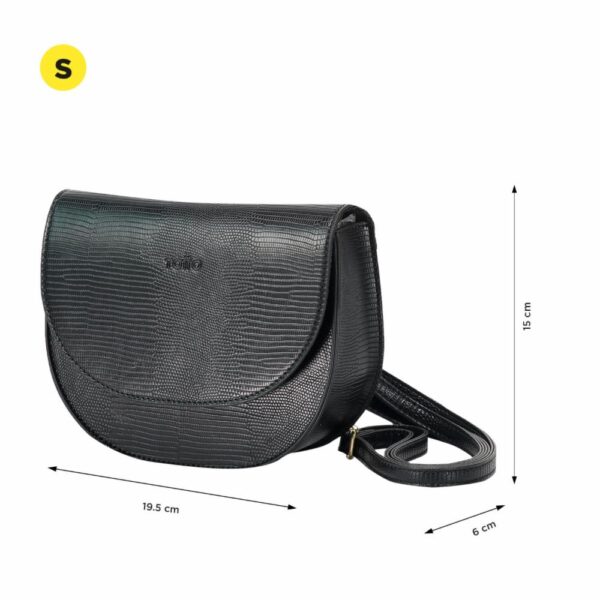 Bolso Negro Modelo Lolla Para Dama TOTTO Pequeña - Imagen 4