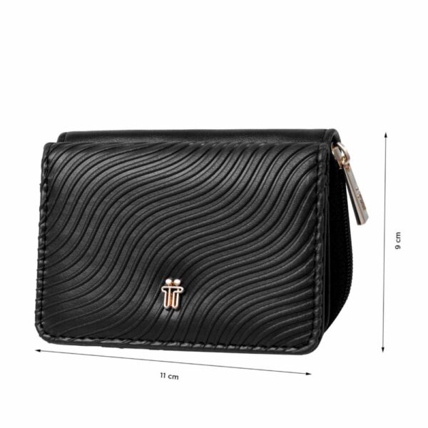 Monedero Negro Modelo F Mini Para Dama TOTTO - Imagen 5