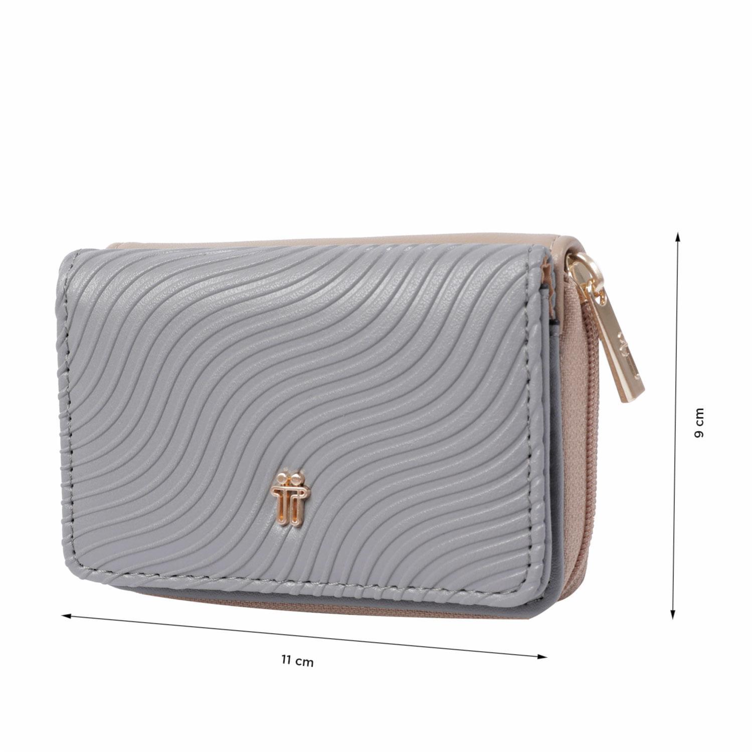 Monedero Gris Modelo F Mini Para Dama TOTTO - Imagen 5