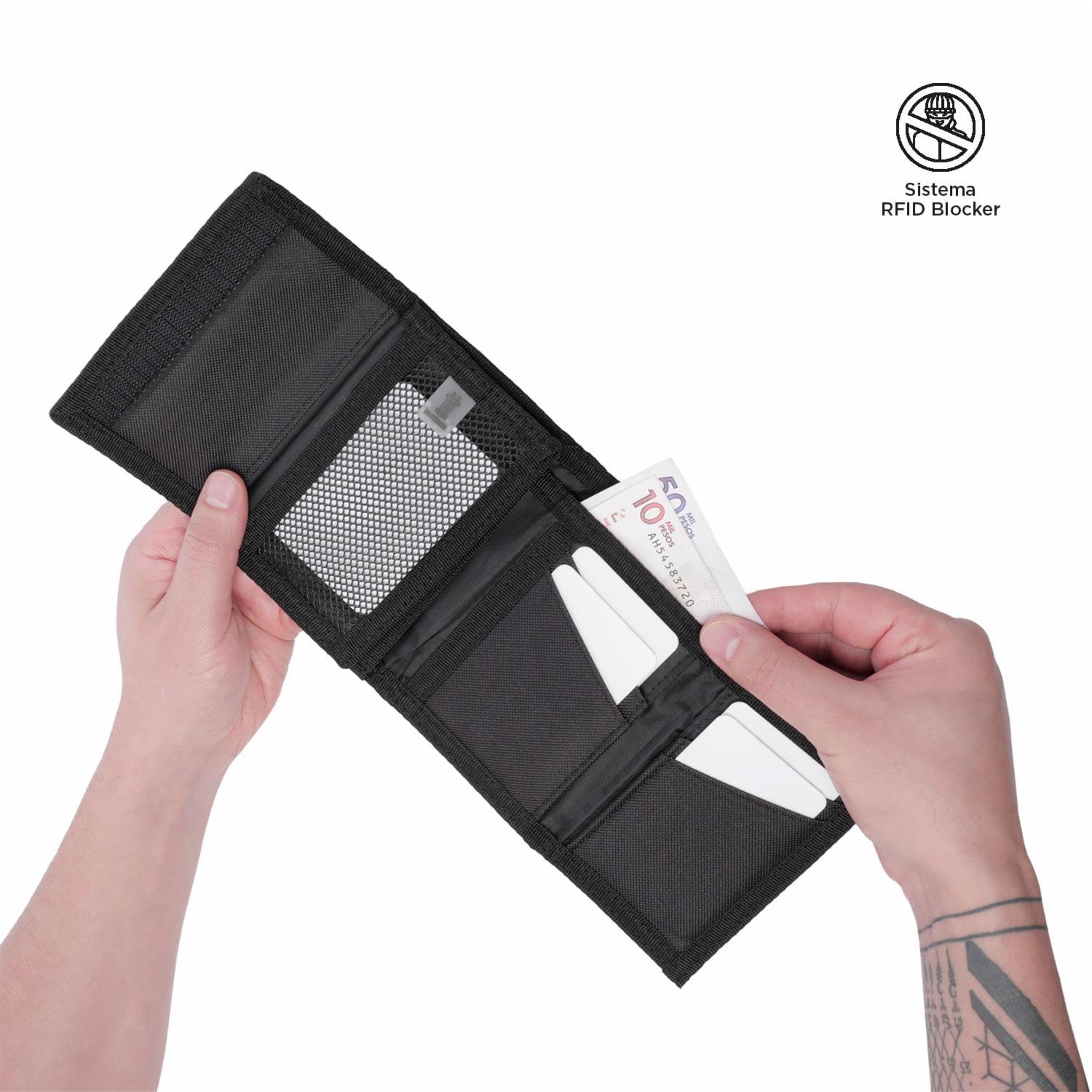 Billetera Negra Modelo Bako Para Caballero TOTTO Mediana - Imagen 2