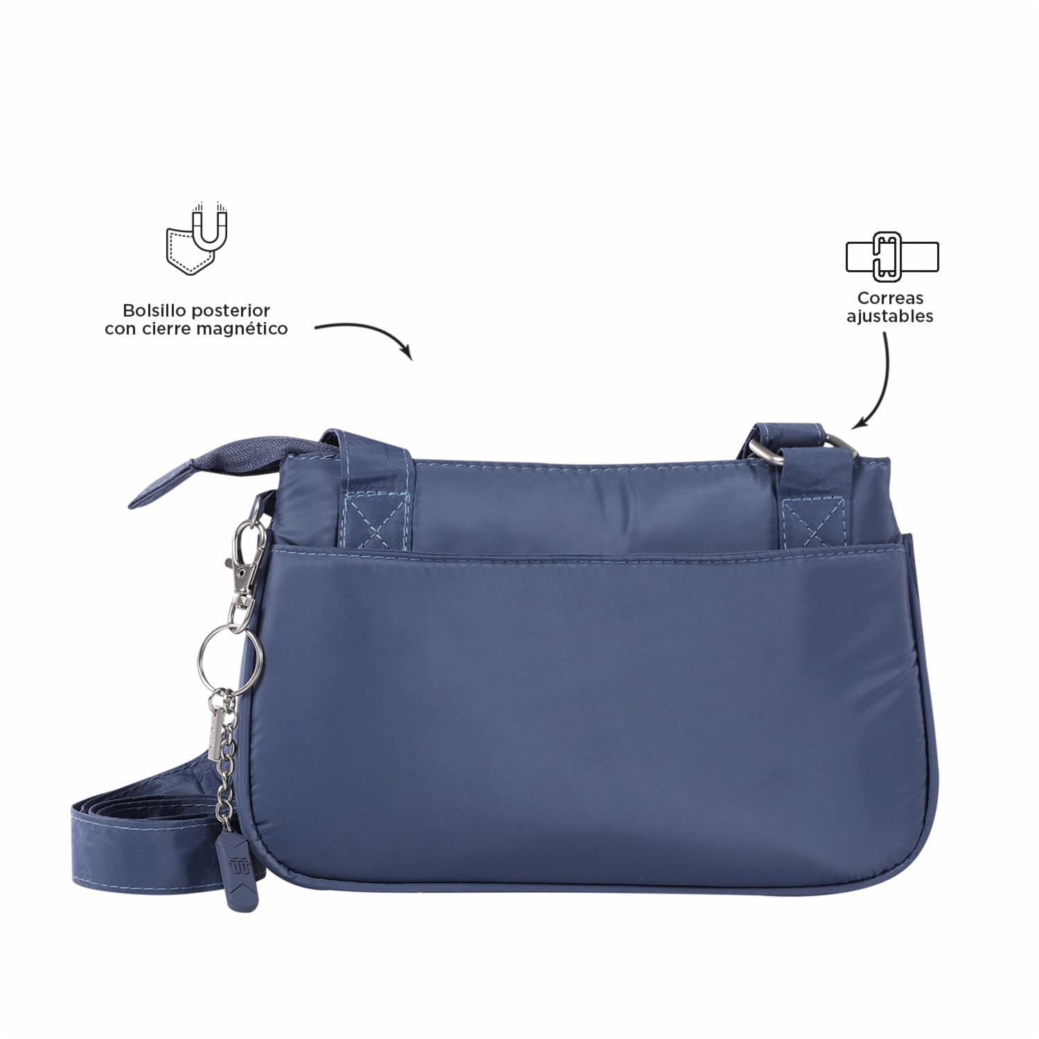 Bolso Azul Modelo Arlet S Para Dama TOTTO - Imagen 3