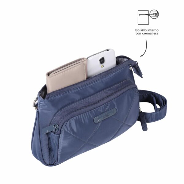 Bolso Azul Modelo Arlet S Para Dama TOTTO - Imagen 4
