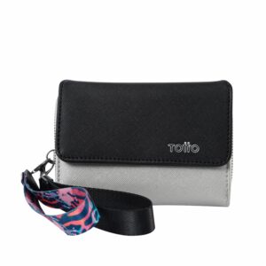Billetera Negra Modelo Cancri Para Dama TOTTO