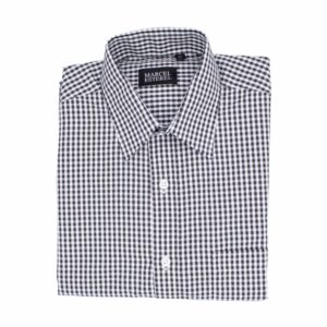 Camisa Casual Formal Manga Larga A Cuadros Negro MARCEL ESTEREL