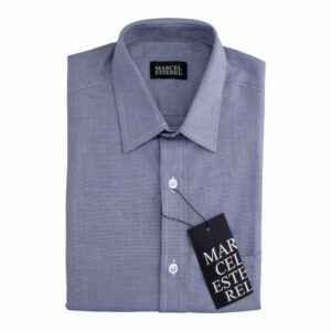 Camisa Formal Manga Larga Fondo Azul Oscuro MARCEL ESTEREL