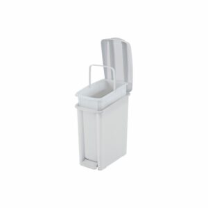 Basurero Pedal Delgado Blanco RIMAX 10 L