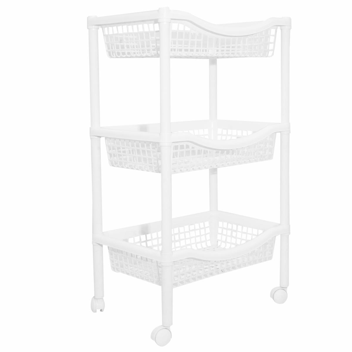 Canasta Móvil Blanco RIMAX Rectangular