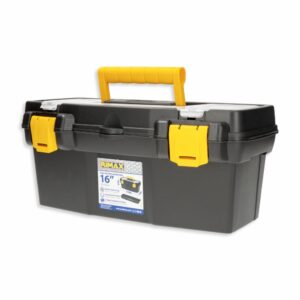 Caja De Herramientas 16"Apilable Negro PLASTICOS RIMAX Unidad