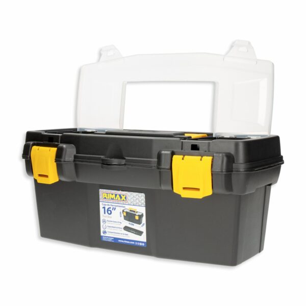Caja De Herramientas 16"Apilable Negro PLASTICOS RIMAX Unidad - Imagen 2