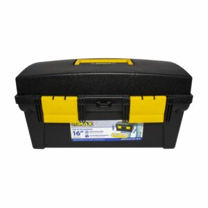 Caja De Herramientas 16" Con Bandeja Org Negro PLASTICOS RIMAX Unidad
