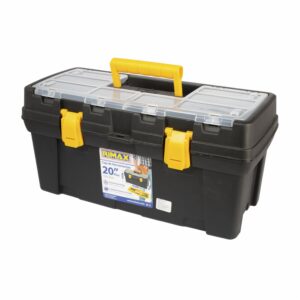 Caja Herramientas Plus Con Cerradura Plástico Negro 11086 PLASTICOS RIMAX 20"