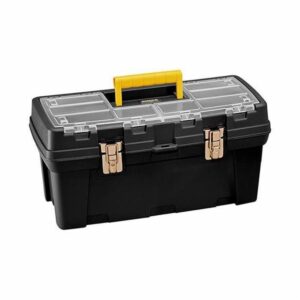 Caja De Herramientas 20" Cerradura De Metal Negro PLASTICOS RIMAX Unidad