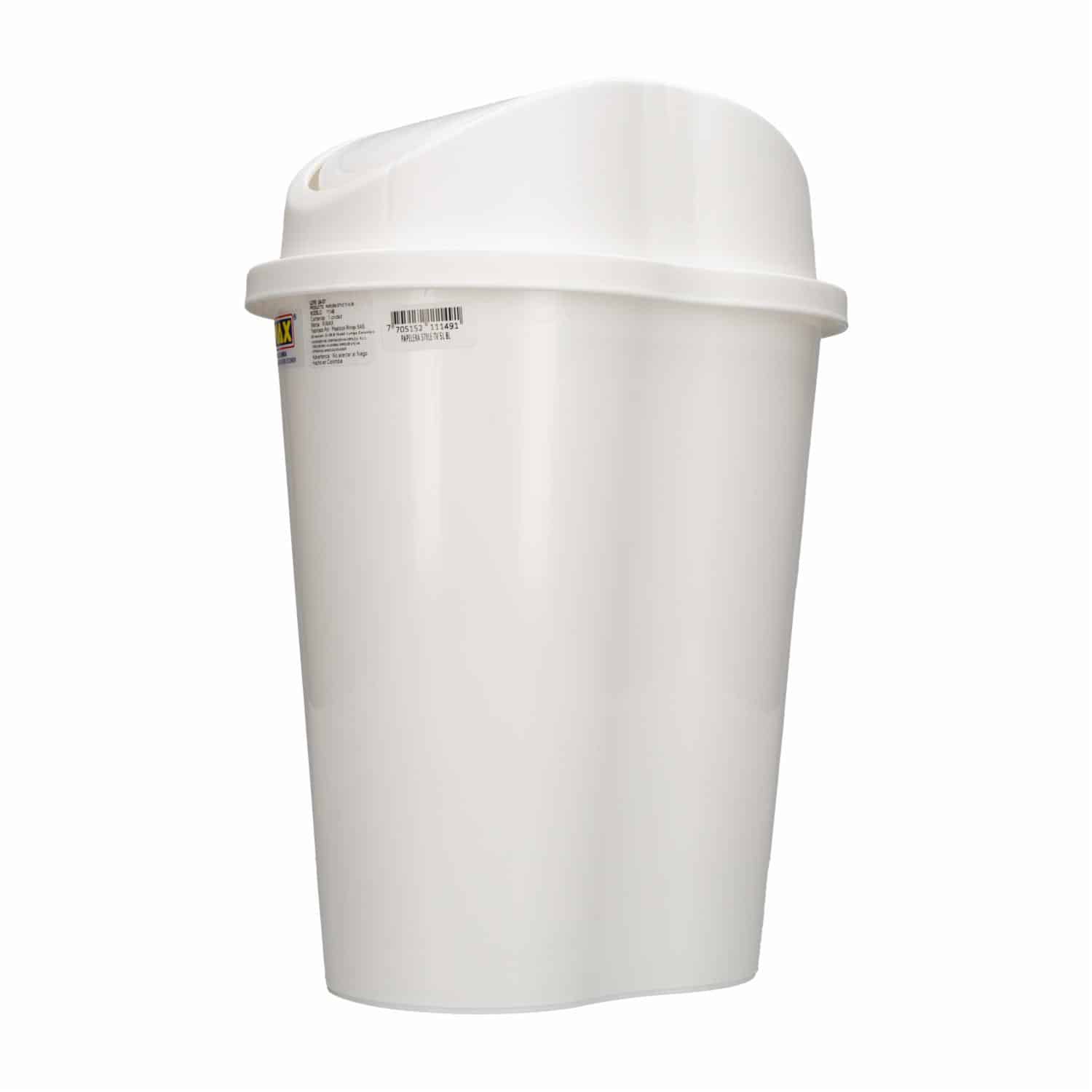 Papelera Style Tv Blanco RIMAX 5 L - Imagen 3
