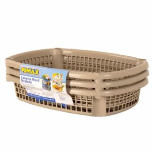Canasta Móvil Ovalada Taupe RIMAX Unidad