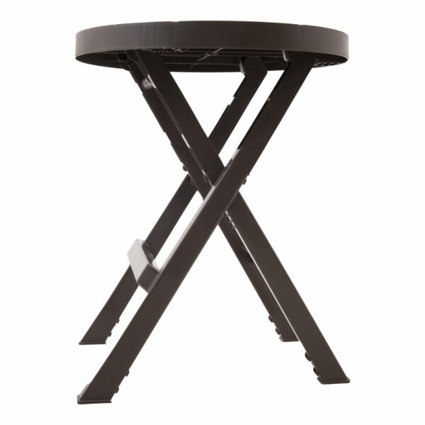 Mesa Plegable Redonda Barú Mocca RIMAX Plástico - Imagen 4