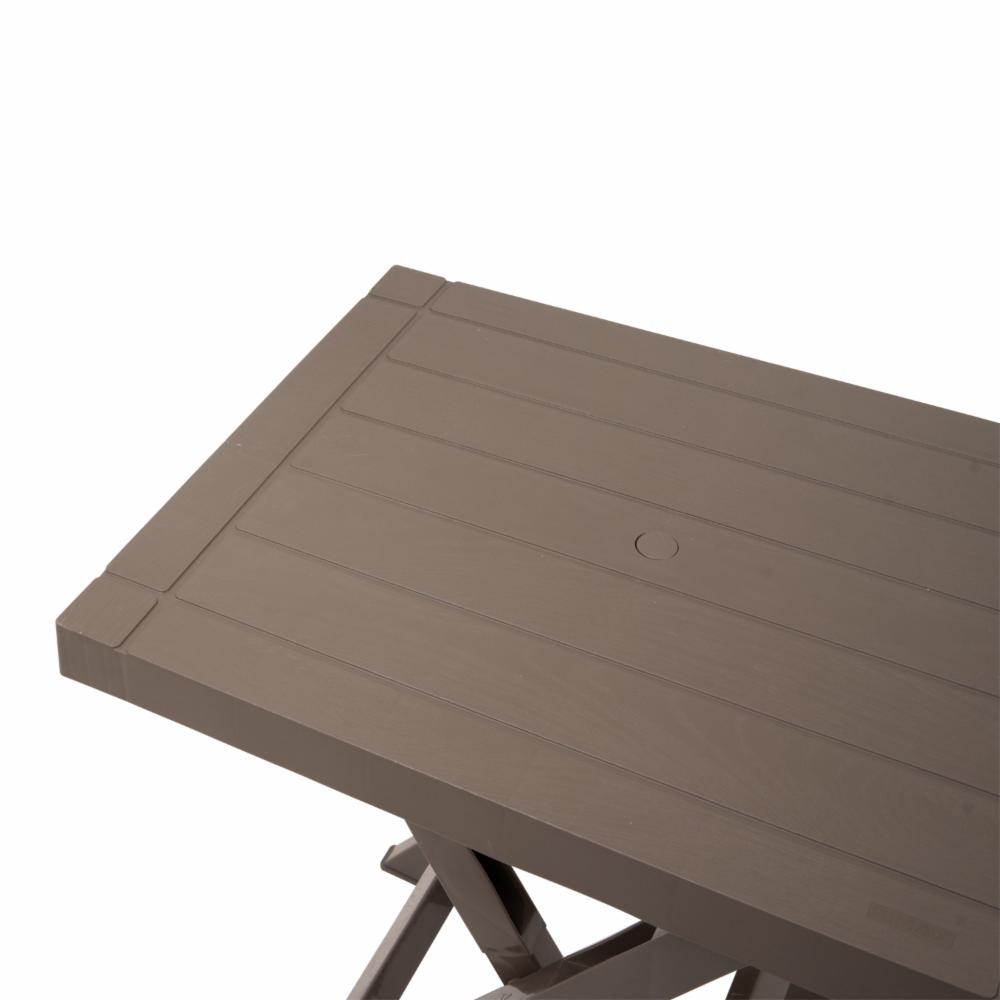 Mesa Plegable Rectangular Barú Mocca RIMAX - Imagen 2