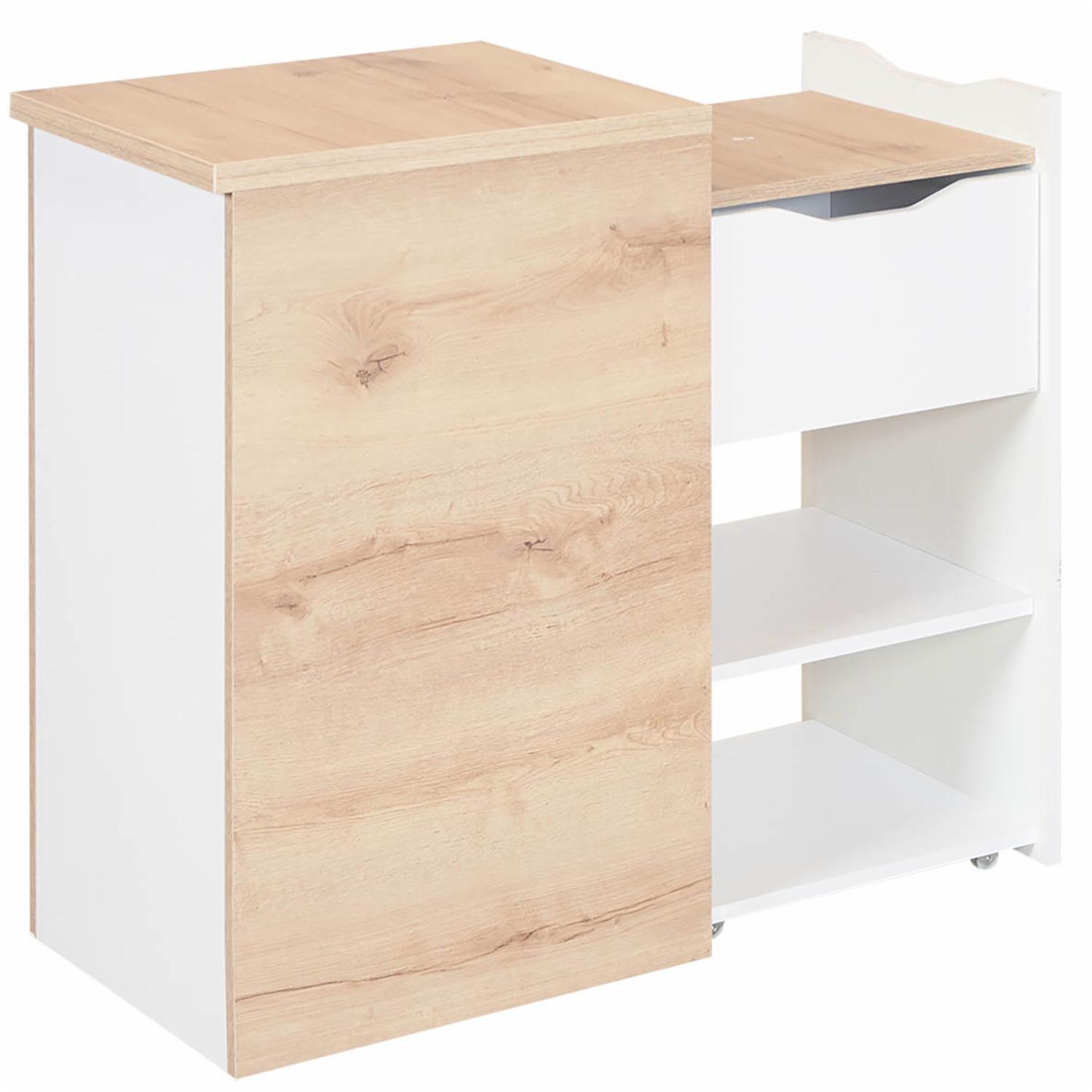 Escritorio Extensible Space Duna Con Blanco MADERKIT MDF