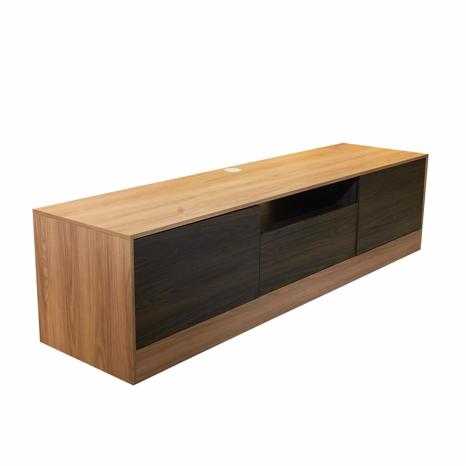 Rack De Tv Fresno RTA Sistema Push To Open 3 Puertas 1 Repisa - Imagen 2