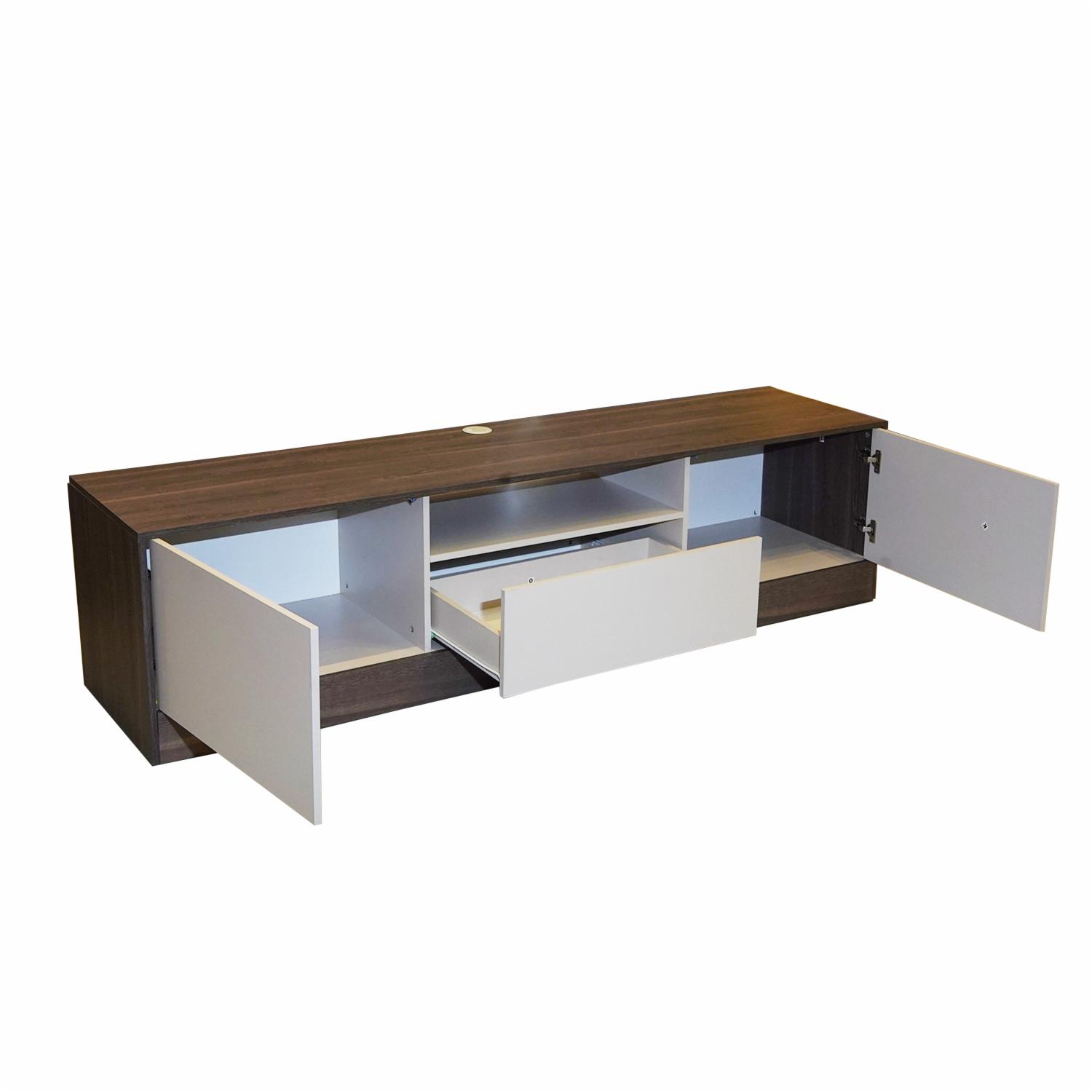 Rack De Tv Niles Milán RTA Sistema Push To Open 3 Puertas 1 Repisa - Imagen 5