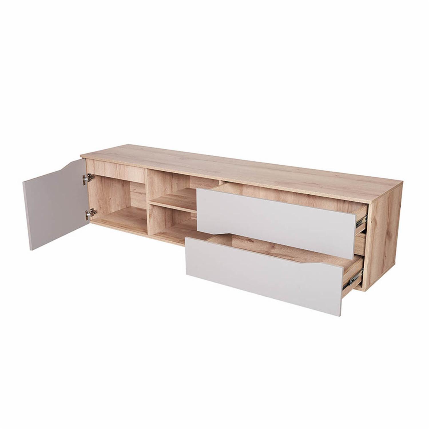 Rack De Tv Obregón Duna Con Taupe RTA MDF - Imagen 2