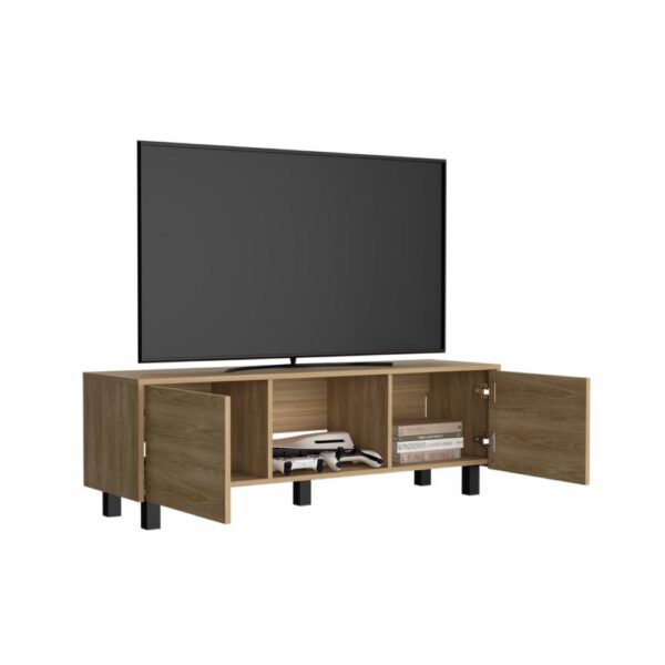 Rack De Tv Modelo Lazio Fresno RTA Tablero Aglomerado de 15 mm - Imagen 3