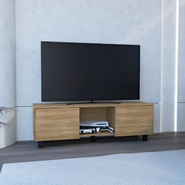 Rack De Tv Modelo Lazio Fresno RTA Tablero Aglomerado de 15 mm - Imagen 4
