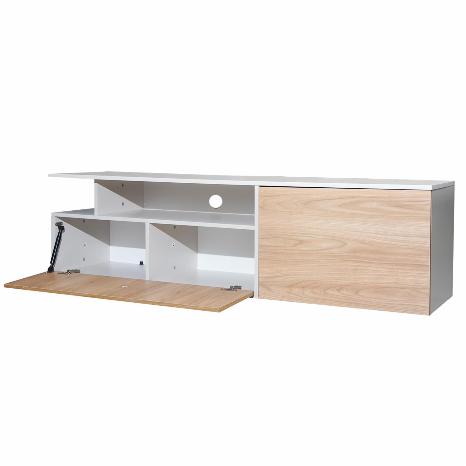 Rack De Tv Modelo Selma Fresno RTA Tablero Aglomerado de 15 mm