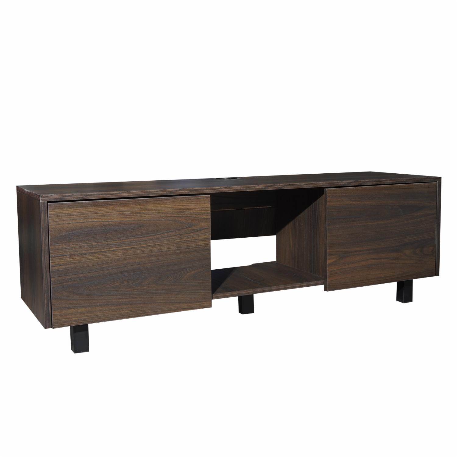 Rack De Tv Modelo Lazio Nogal RTA Tablero Aglomerado de 15 mm