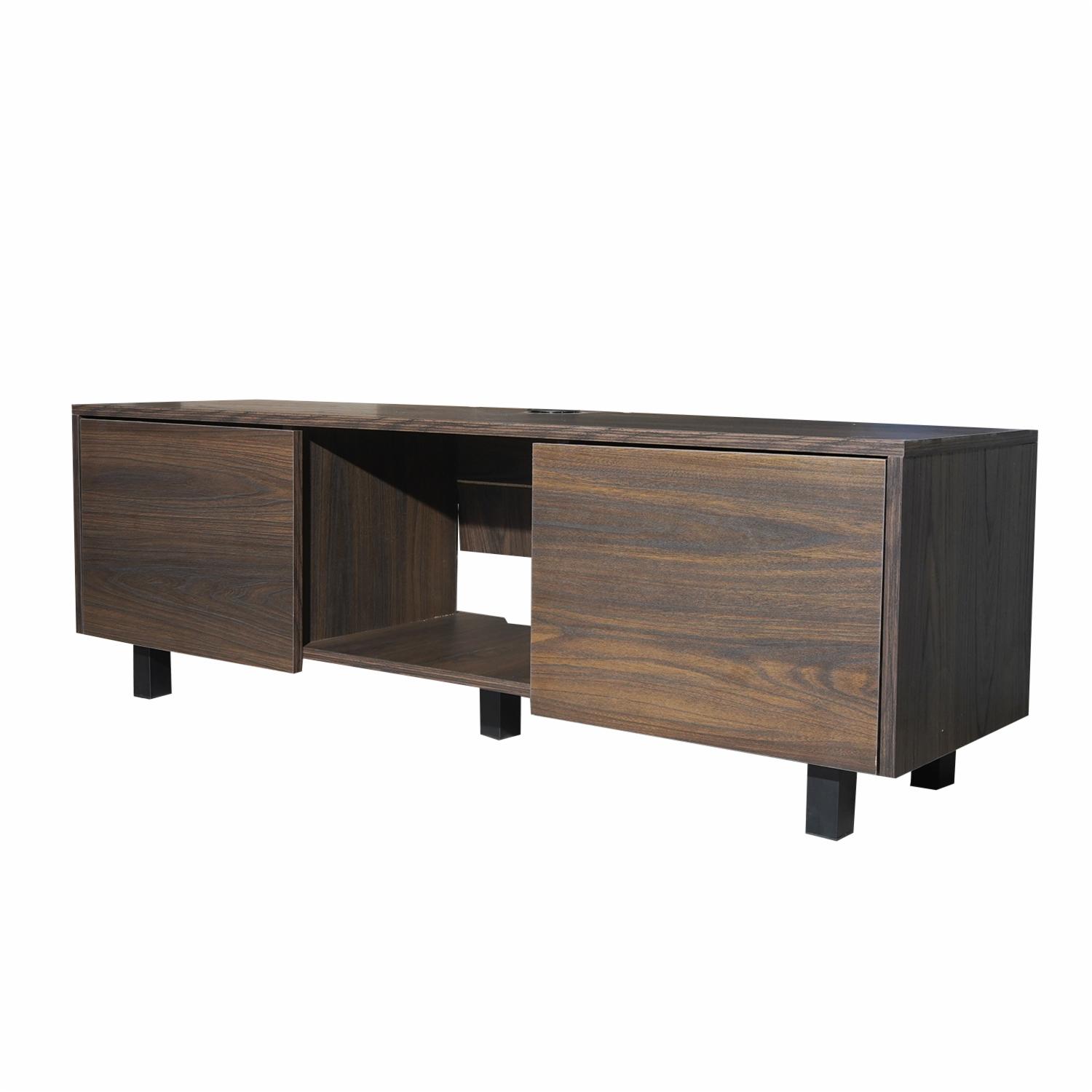 Rack De Tv Modelo Lazio Nogal RTA Tablero Aglomerado de 15 mm