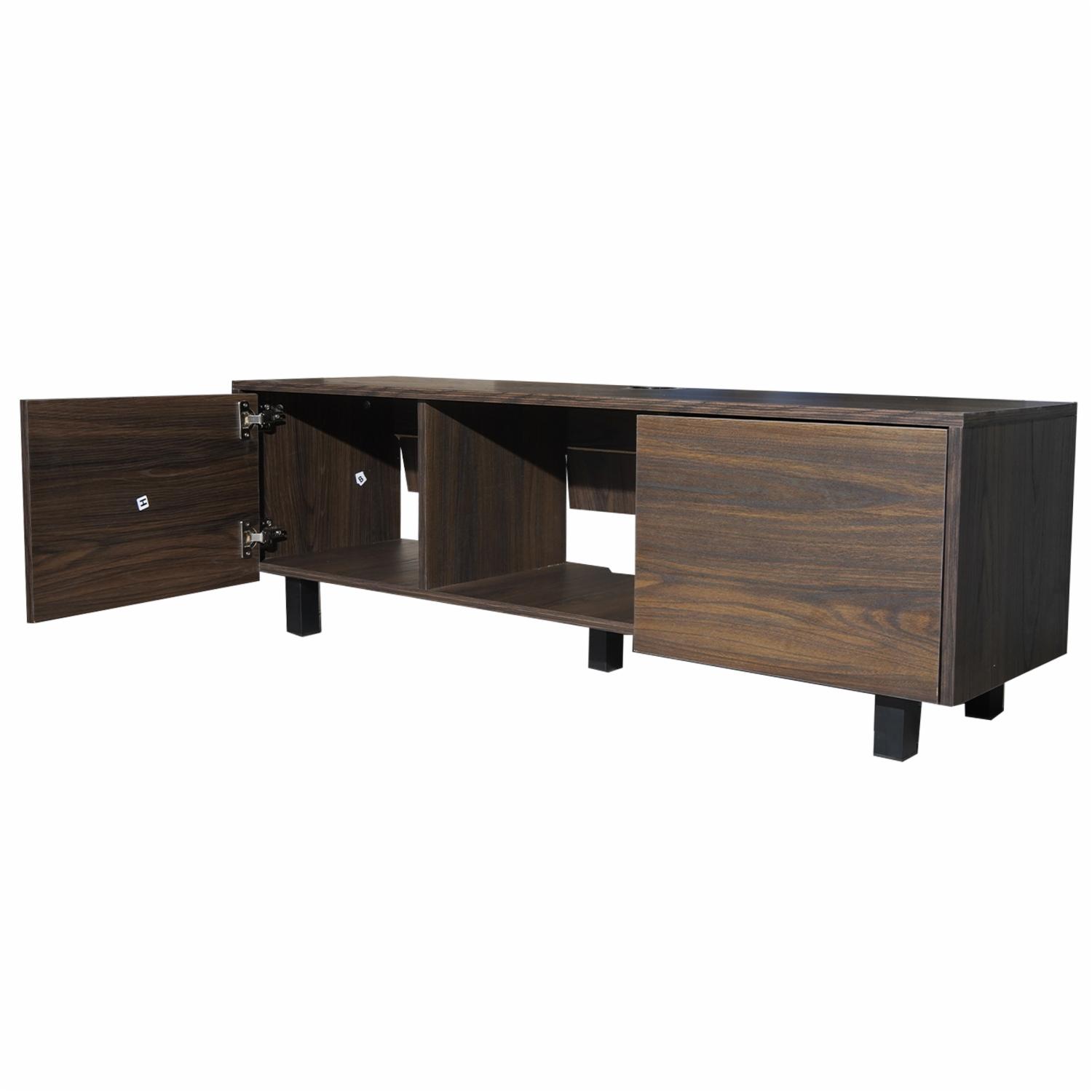 Rack De Tv Modelo Lazio Nogal RTA Tablero Aglomerado de 15 mm