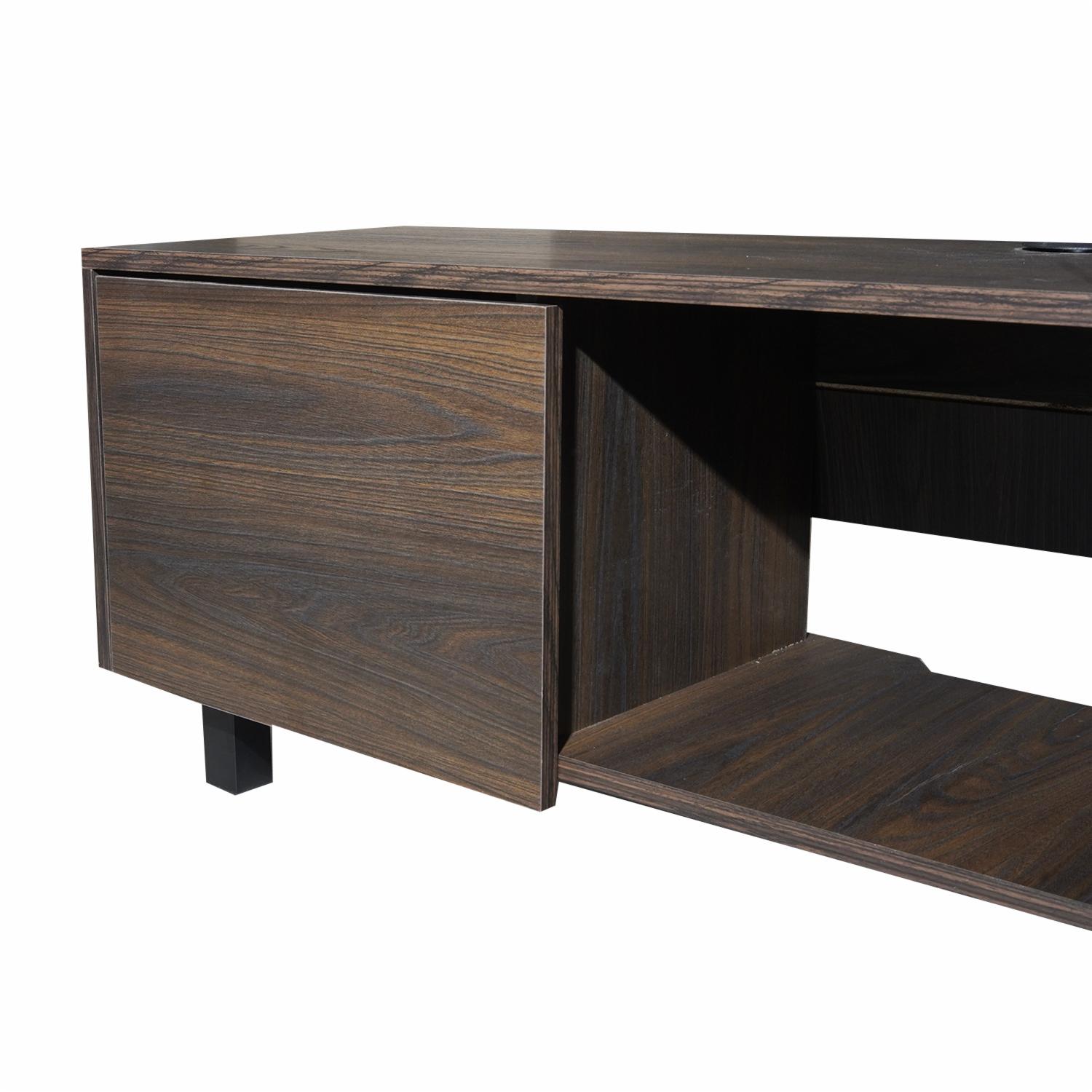 Rack De Tv Modelo Lazio Nogal RTA Tablero Aglomerado de 15 mm